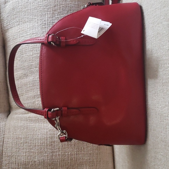 Coach Peyton Leather Mini Handbag New Red 🥳 + Free gft - Picture 10 of 15